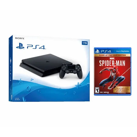 PlayStation 4 Pro 1TB Limited Edition Console - Marvel's Spider-Man Bundle [Discontinued]