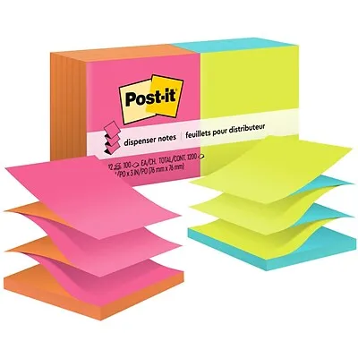 Post-it Pop-up Notes - 12 pack, 100 sheets each