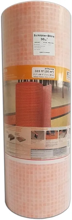 Schluter Ditra 1/8" Underlayment 323sqft