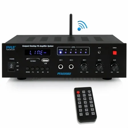 Pyle PFA600BU Bluetooth Public Address Amplifier