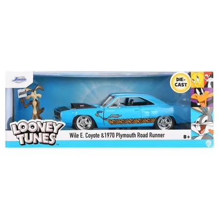 Looney Tunes 1970 Plymouth Roadrunner & Wile E. Coyote 1:24 Diecast