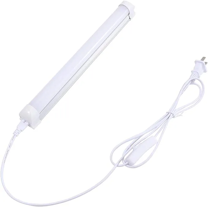 12inch 1200 LM LED Under Cabinet Light, T8 Integrated Tube Light Fixture for Utility Shop Light, Ceiling Lighting with ON/Off Switch Equ 50w Warm 3000K 1-Pack (Warm White 3000-3500K)