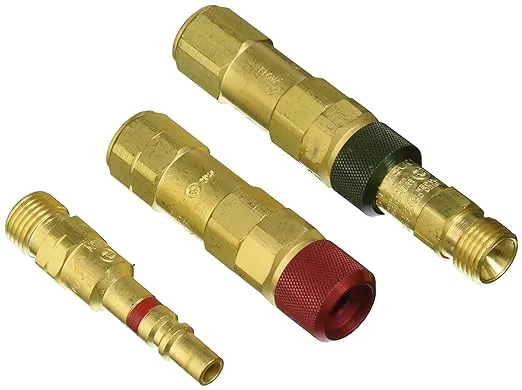 Quick Connect Set, Regulator-to-Hose, Brass, QDB31/QDB32, Fuel Gas/Oxygen