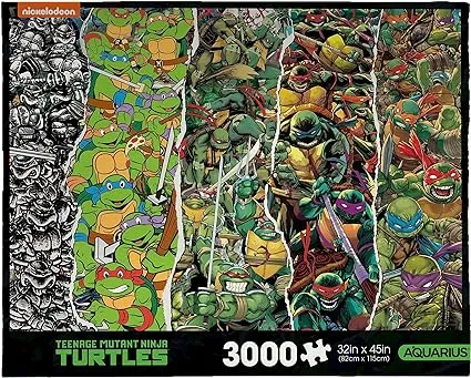 AQUARIUS TMNT Timeline 3000pc Puzzle (3000 Piece Jigsaw Puzzle) - Glare Free - Precision Fit - Officially Licensed Teenage Mutant Ninja Turtles Merchandise & Collectibles - 42x35 InchesAQUARIUS TMNT Timeline 3000pc Puzzle (3000 Piece J…