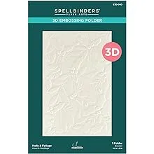 Spellbinders Holly & Foliage Classeur de gaufrage Transparent