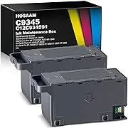 Hosaam C9345 Ink Maintenance Box Replacement for WF-7840 ET-16650 ET-16600 ET-8550 ET-5850 ET-5880 ET-8500 WF-7820 WF-7310 ET-5800 EC-C7000 ST-C8000 ST-C8090 Printers (C12C934591/PXMB9/C9345)(2 Packs)