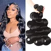 12A Human Hair Bundles Body Wave Bundles Weft Remy Virgin Hair Extensions Black