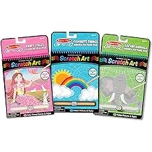 Melissa & Doug On the Go Scratch Art Activity Books Set - Fairy Tales, Favorite Things, Safari AnimalsMelissa & Doug On the Go Scratch Art Activity Books S…