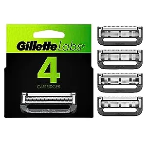 GilletteLabs Razor Blade Refills by Gillette - Compatible with Exfoliating Razor and Heated Razor