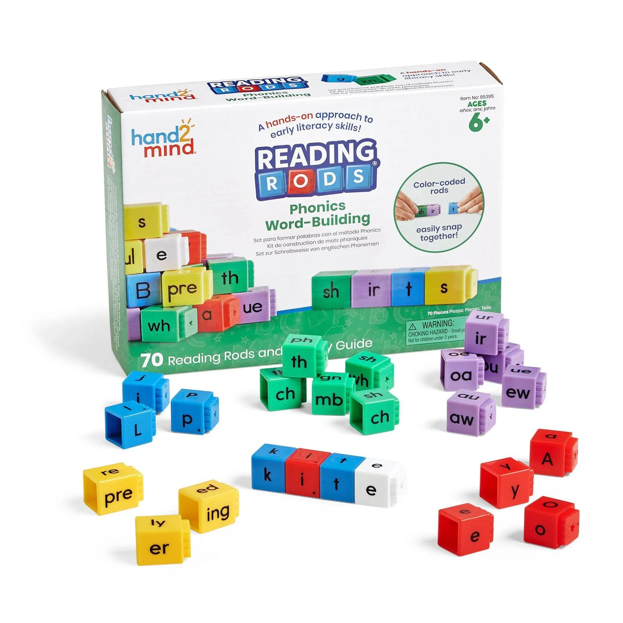 Hand2Mind Reading Rods Phonics Word- Building