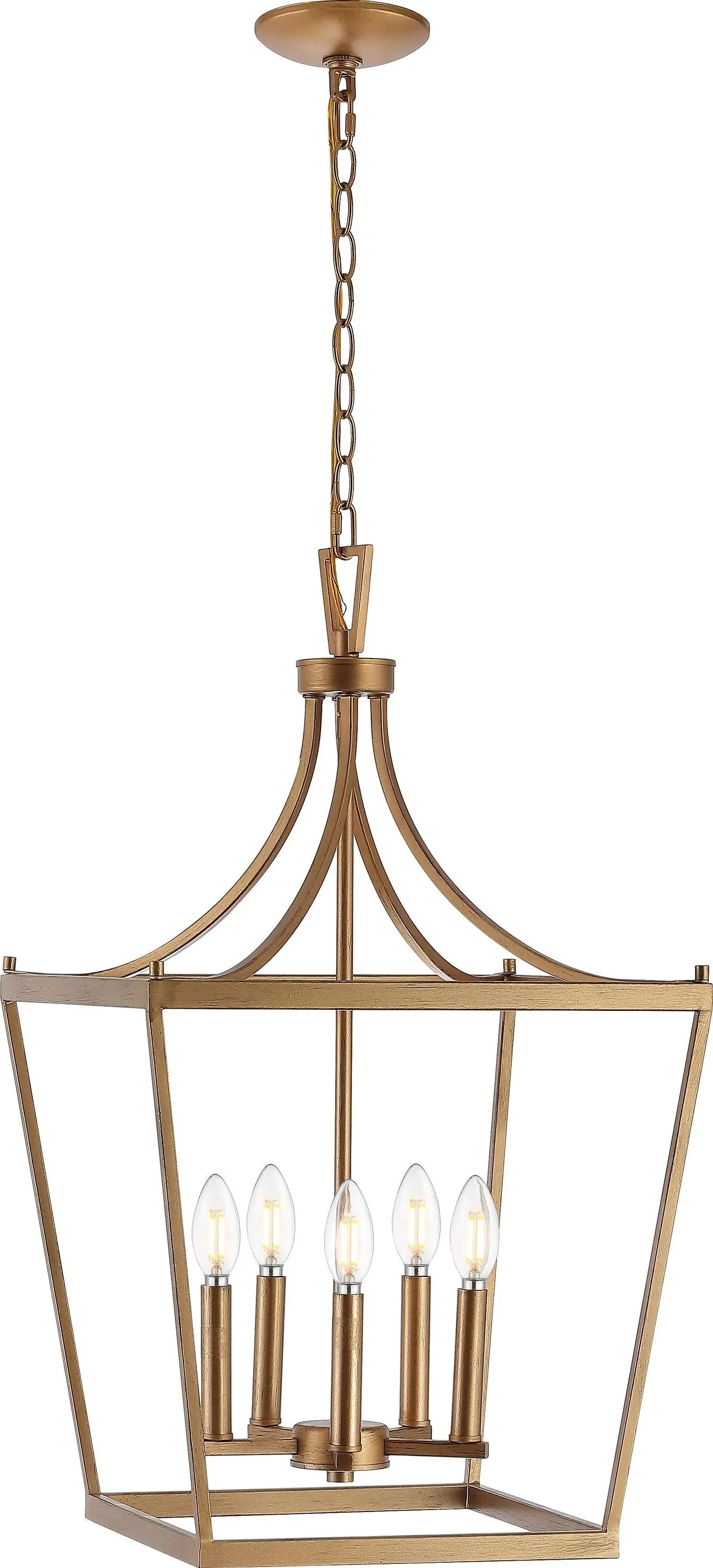 Safavieh Gold Painted Kenris 5Lt Pendant