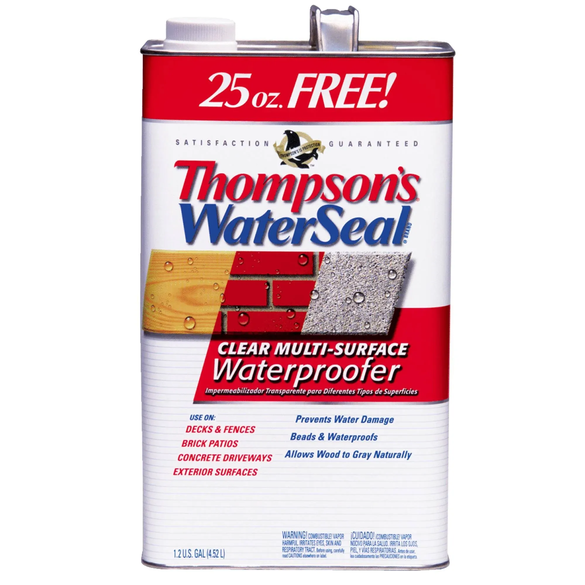 Thompsons Waterseal 24111 1.2 Gallon Clear