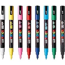 POSCA Coloring 8 pk Fine Paint Markers