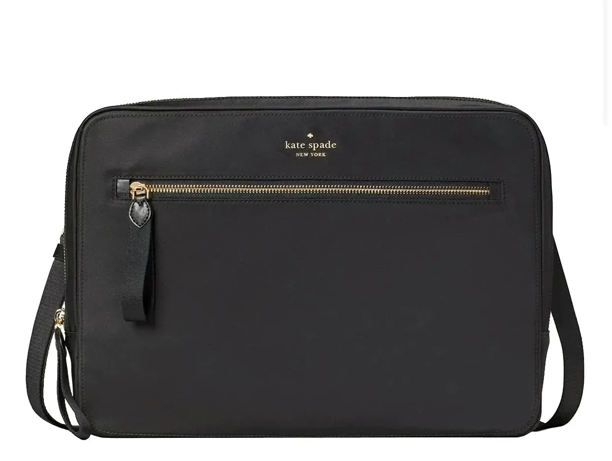 Kate Spade Bags | Kate Spade Laptop Sleeve with Strap Bag Black | Color: Black | Size: Os | Tammyemery9's Closet