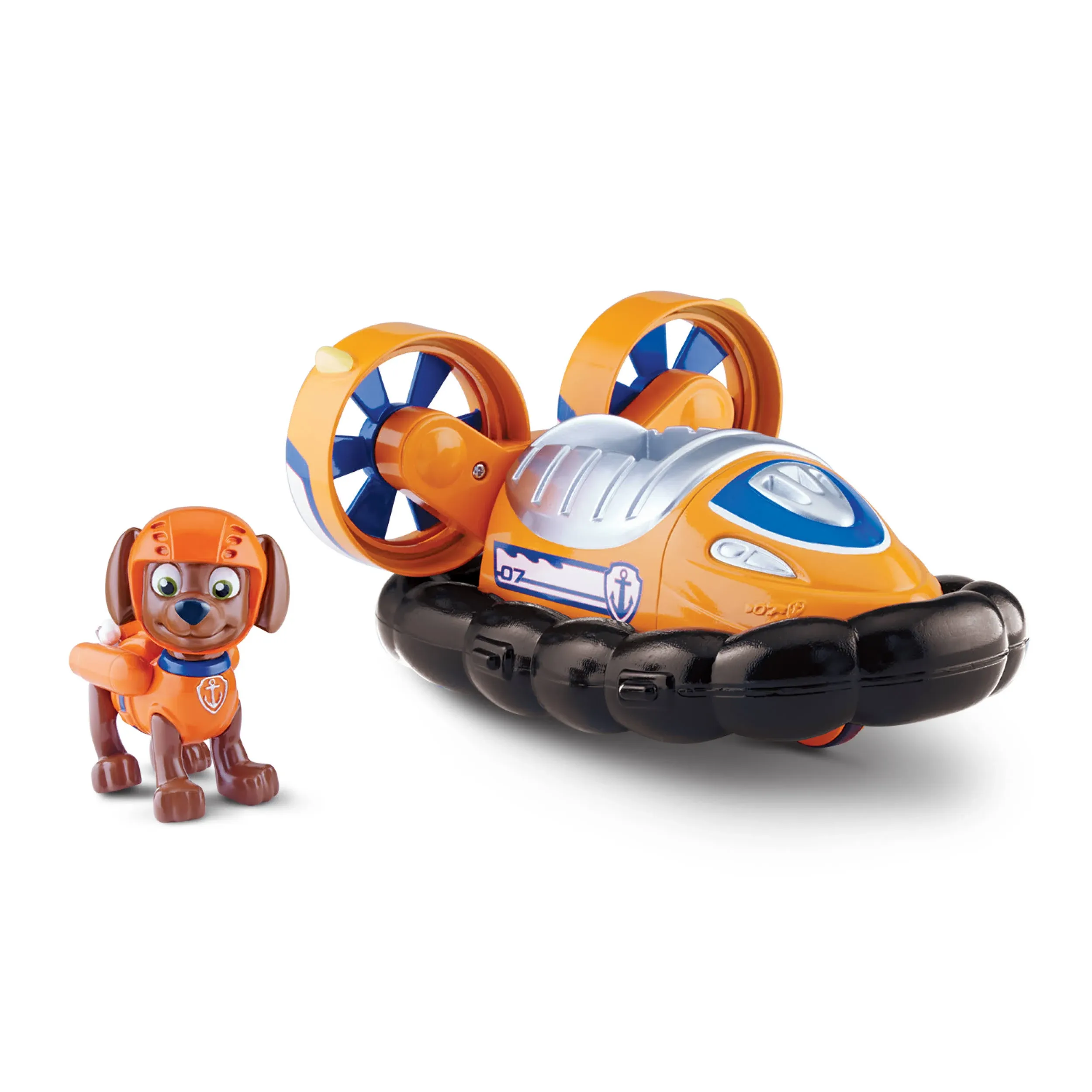 Paw Patrol, Zuma’s Hovercraft, Toy Vehicle with Collectible Action Figure