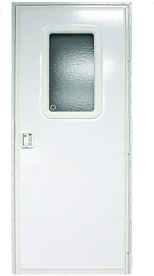 24" x 68" RH Square Entry Door, Polar White