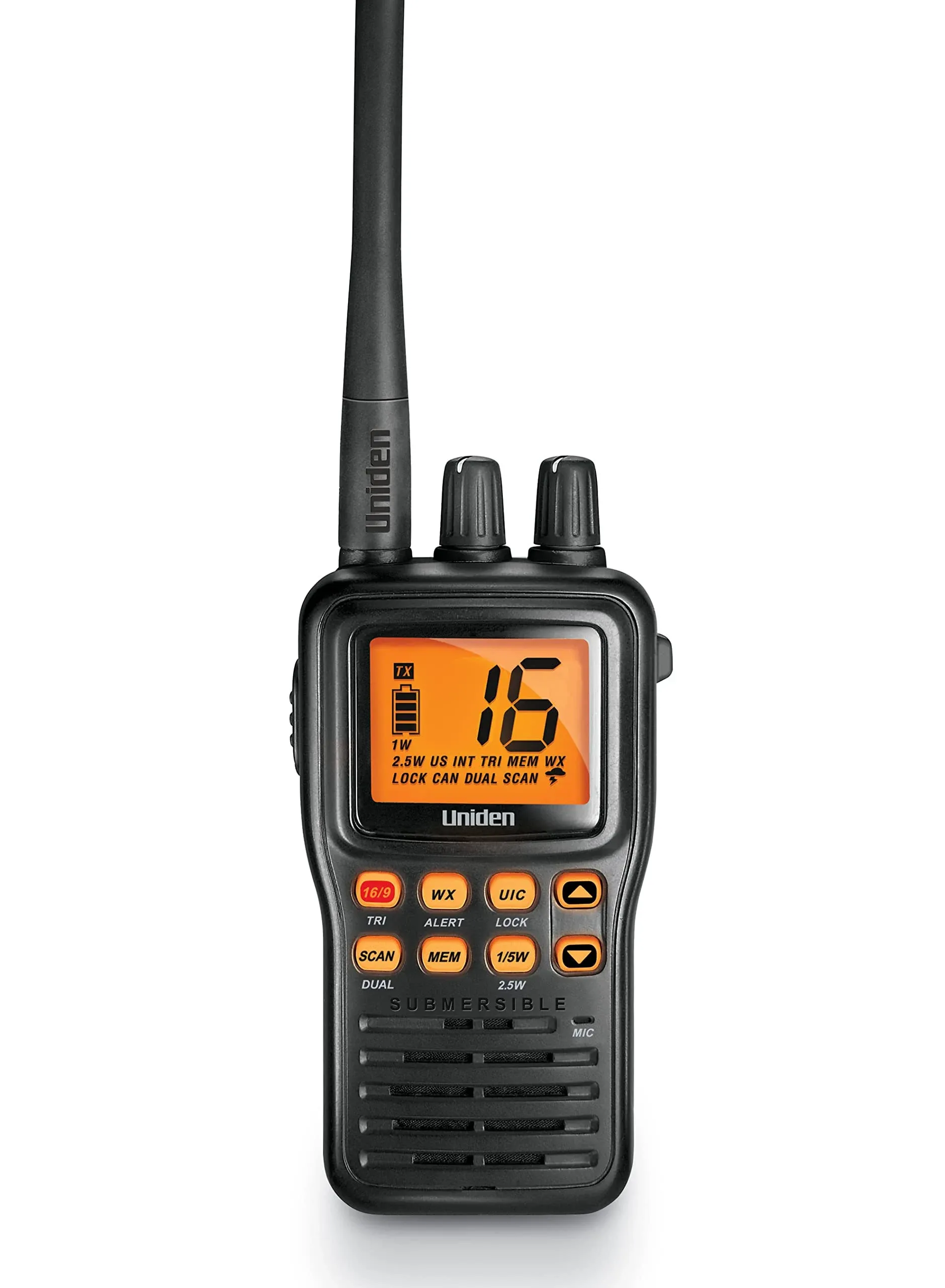 Uniden MHS75 Submersible Handheld VHF Marine Radio