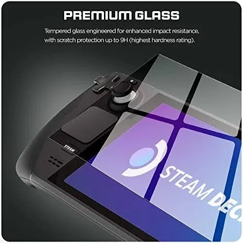 magglass Tempered Glass Designed for Steam Deck/Steam Deck OLED Screen Protector Ultra HD Full Coverage Guard