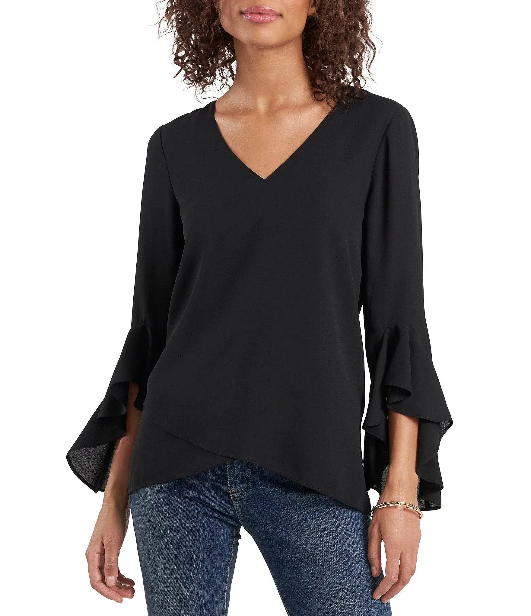 Vince Camuto Women's Flutter Sleeve Tunic