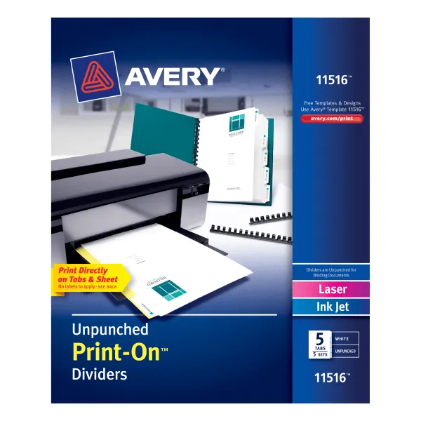 Avery Print-On Dividers