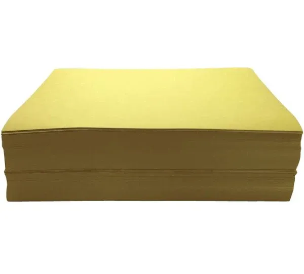 Construction Paper, 9 x 12 Inches, Yellow, 500 Sheets PK