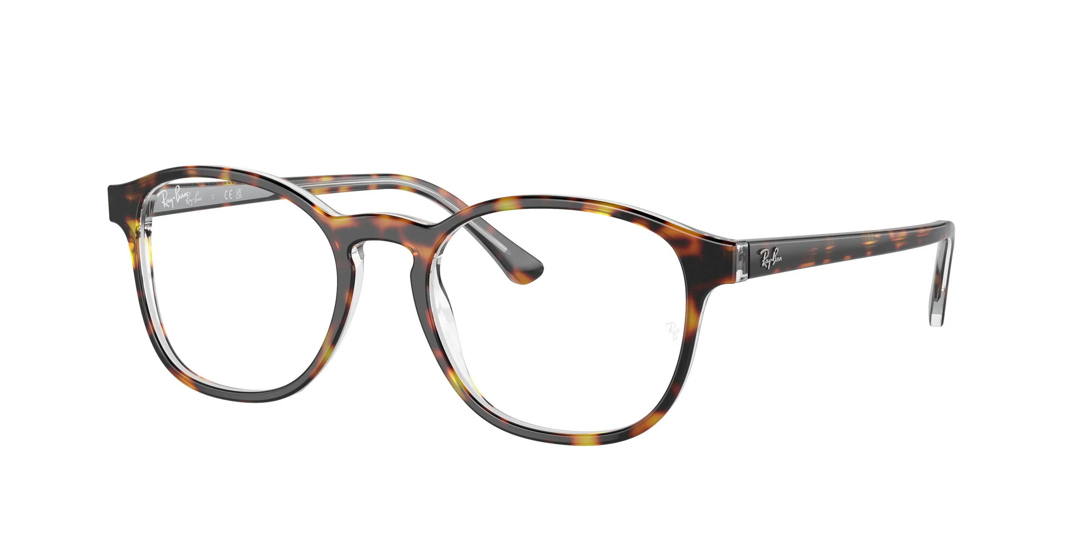 Ray Ban RX5417 Eyeglasses - 5082 Havana On Transparent