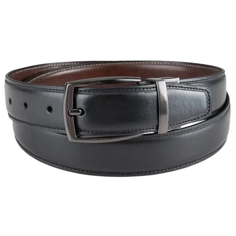 Dockers Men's 32mm Reversible Feather Edge Dress Belt - Size XL