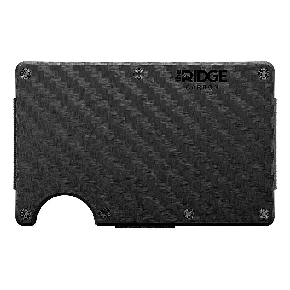 The Ridge Wallet - Carbon Fiber 3K Money Clip - Carbon Fiber