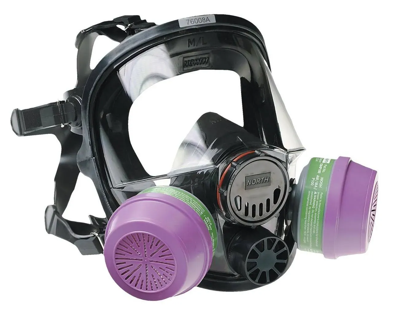 North 7600 Silicone Full Facepiece Respirator, Small, 760008AS