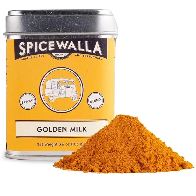 Spicewalla Golden Milk Powder - Cinnamon, Ginger, Turmeric Drink Tea or Latte Mix