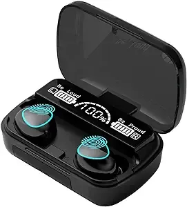 WERDEDE Wireless Earbuds Bluetooth 180 Hours Playtime Built-In Microphone LED ...