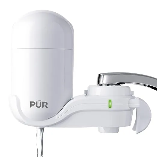 PUR Faucet Mount Water Filtration System, White – Vertical Faucet Mount for Crisp, Refreshing Water, FM3333B