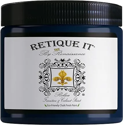 Retique It Chalk Furniture Paint by Renaissance DIY, Poly Kit, 01 Snow, 32 Ounces