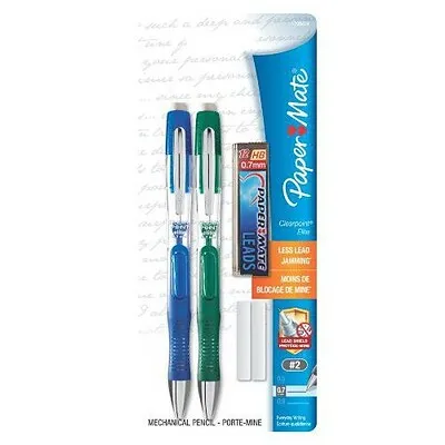 Paper Mate Clearpoint Elite 0.7mm Mechanical Pencil Starter Set, 2 Mechanical Pencils