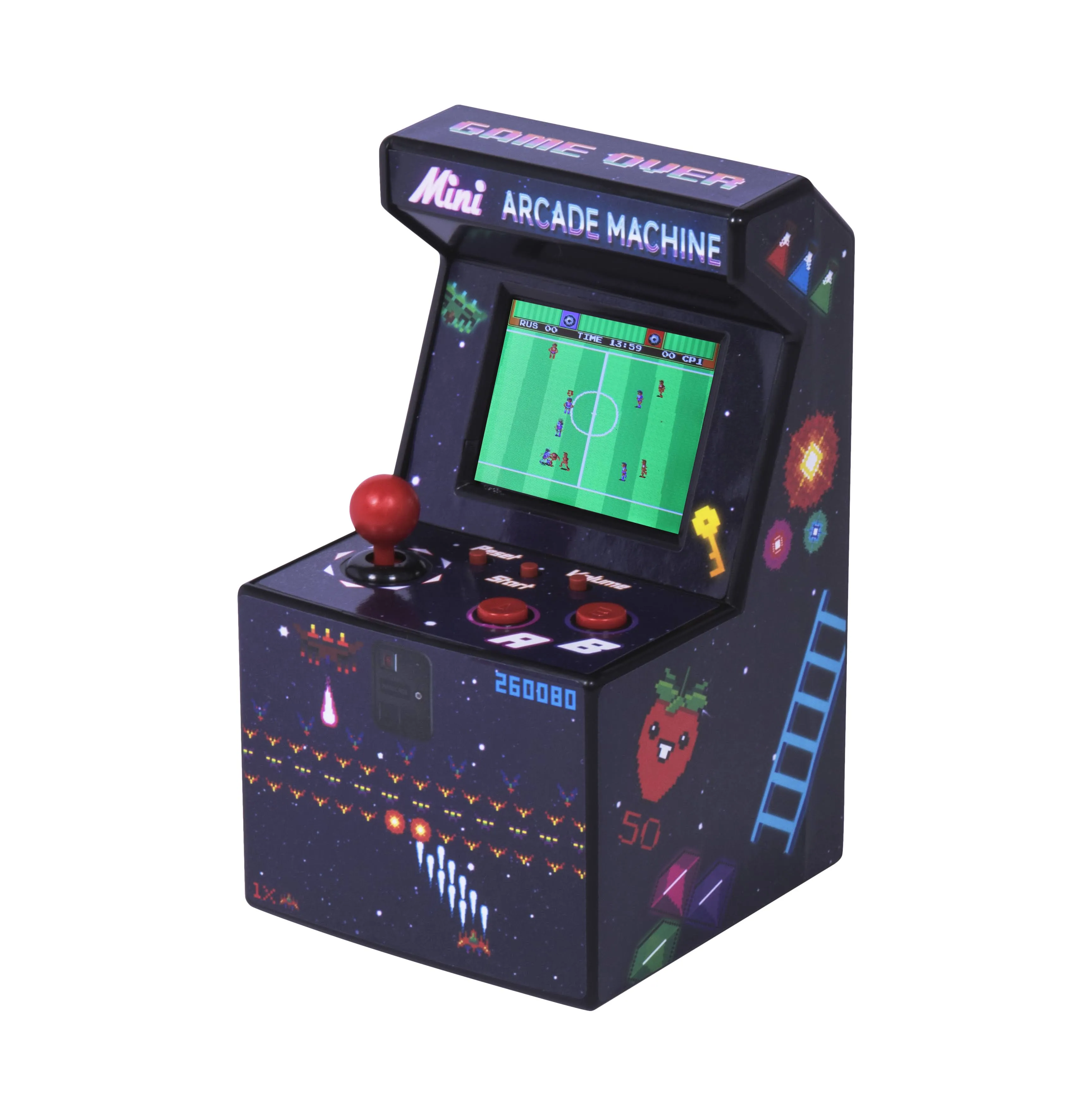 Retro Mini Arcade Machine, Handheld Game Console with 156 Classic Video Games 2.8 Inch Color Display Rechargeable Battery, Support for TV Output, Birthday Present for Children