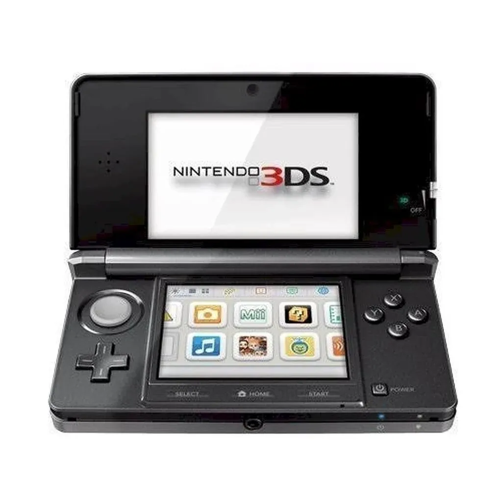 Nintendo 3DS Portable Video Game Console Cosmo Black Japan very good condition