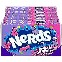 Nerds Candy, Grape & Strawberry, 5 Ounce Movie Theater Candy Box (Pack of 12)Nerds Candy, Grape & Strawberry, 5 Ounce Movie Theater Candy Box (Pack of 12)