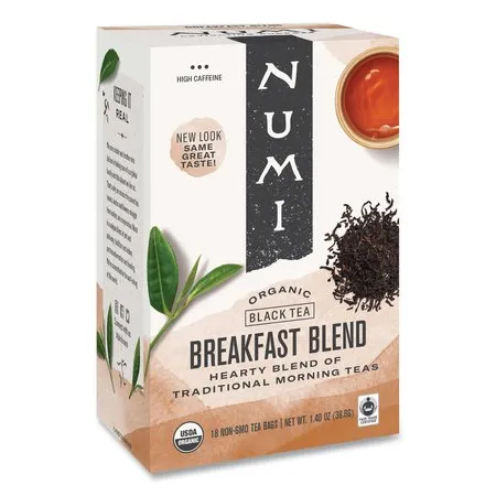 Organic Teas,1.4oz.,Breakfast Blend,PK18