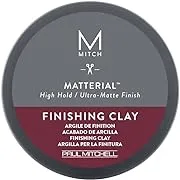 MITCH by Paul Mitchell Matterial Finishing Clay for Men, High Hold, Ultra-Matte Finish, For All Hair Types, 3 oz.