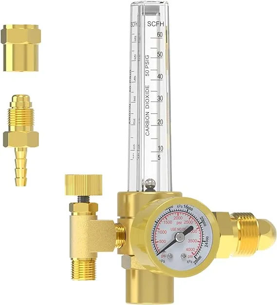 YESWELDER QB01 Argon/CO2 Welding Flow Meter Gas Regulator