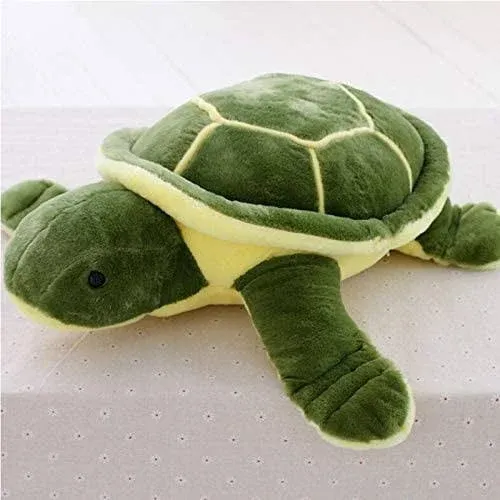 Athoinsu Realistic Stuffed Sea Turtle Soft Plush Toy Ocean Life Tortoise Throw Pillow Birthday for Toddler Kids, 18''