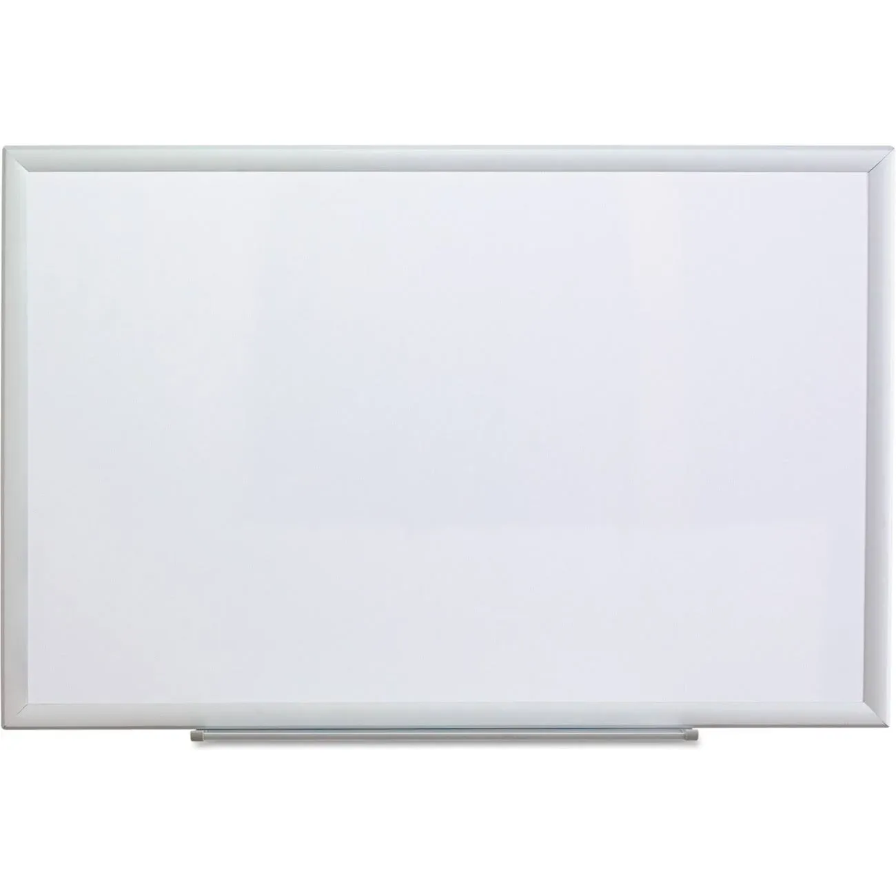 Universal Deluxe Melamine Dry Erase Board, 36 x 24, Melamine White Surface, Silver Aluminum Frame 