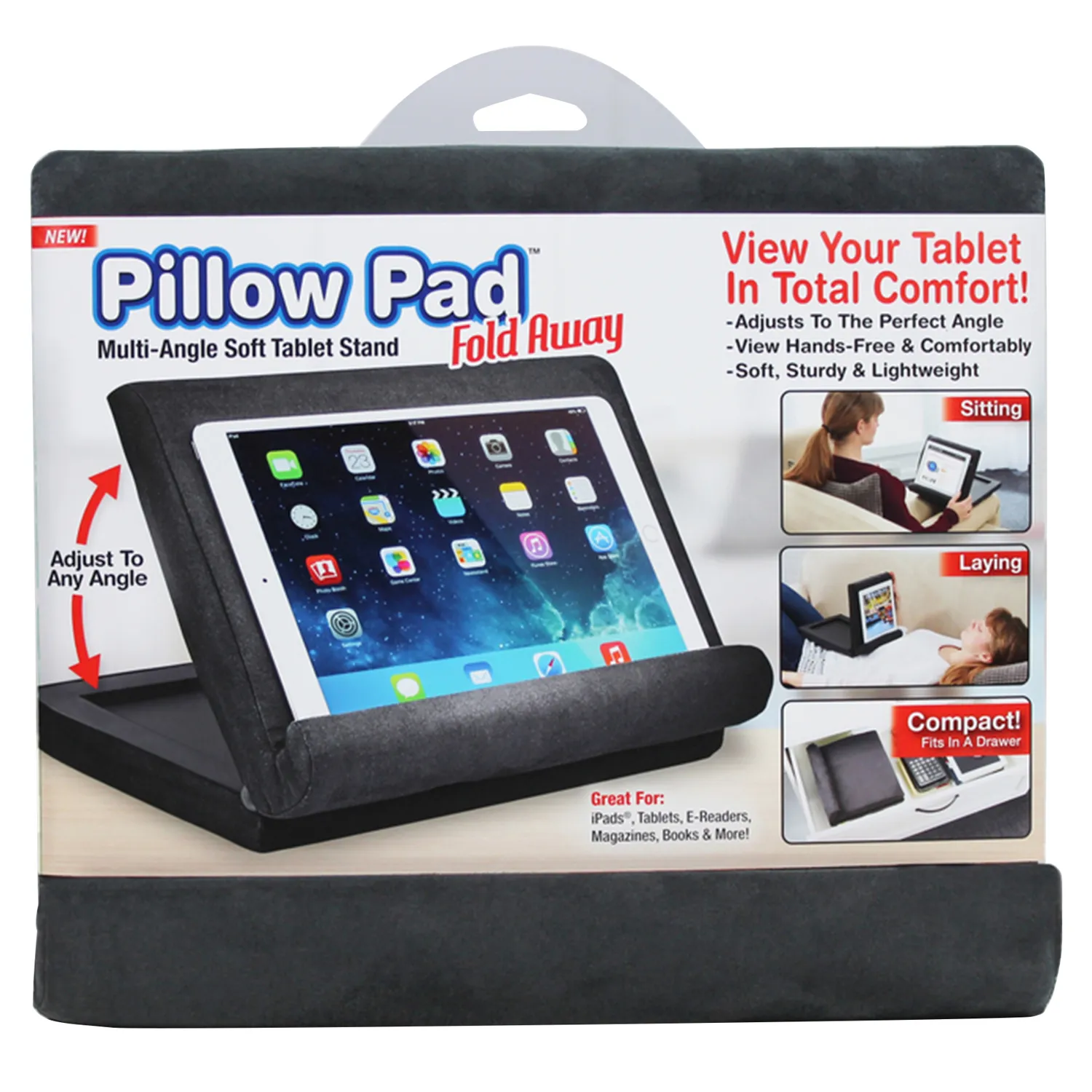 Ontel Pillow Pad Fold Away Tablet Stand