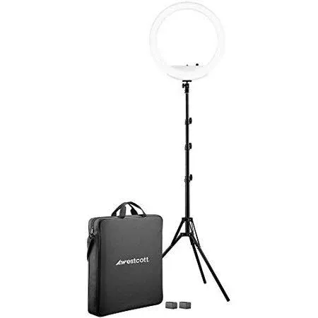 Westcott 18" Bi-Color LED Ring Light Kit with Batteries and Stand