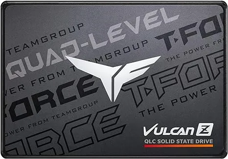 TEAMGROUP T-Force Vulcan Z 240GB SLC Cache 3D NAND TLC 2.5 Inch SATA III Internal Solid State Drive SSD (R/W Speed up to 520/450 MB/s) T253TZ240G0C101