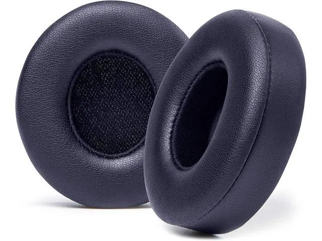 SoloWIT Replacement Ear Pads Cushions for Beats Studio 2 & Studio 3 Wired & Wireless Headphones, Earpads with Soft Protein Leather, Noise Isolation Memory Foam, Added Thickness - Burgundy