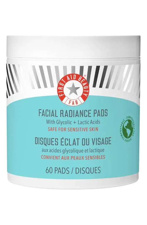 Travel Size Facial Radiance Pads with Glycolic + Lactic Acids