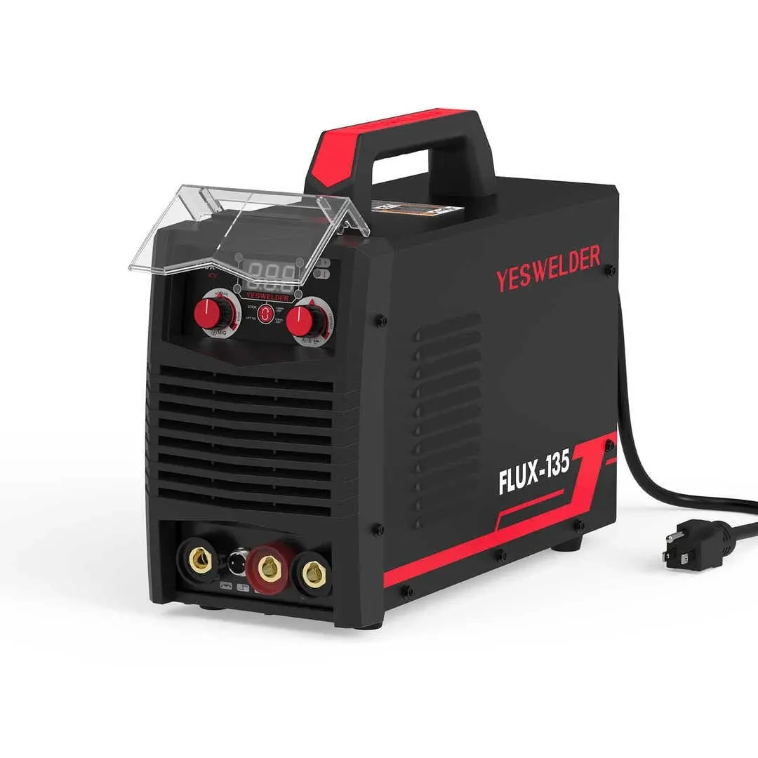 YESWELDER FLUX-135 MINI 135Amp MIG Welder,110V Flux Core Gasless Welder, Flux MIG/Lift TIG/Stick 3-in-1 Welding Machine