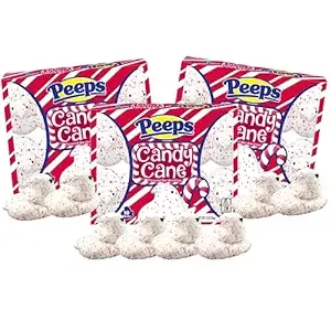 Peeps Candy Cane Marshmallow Chicks