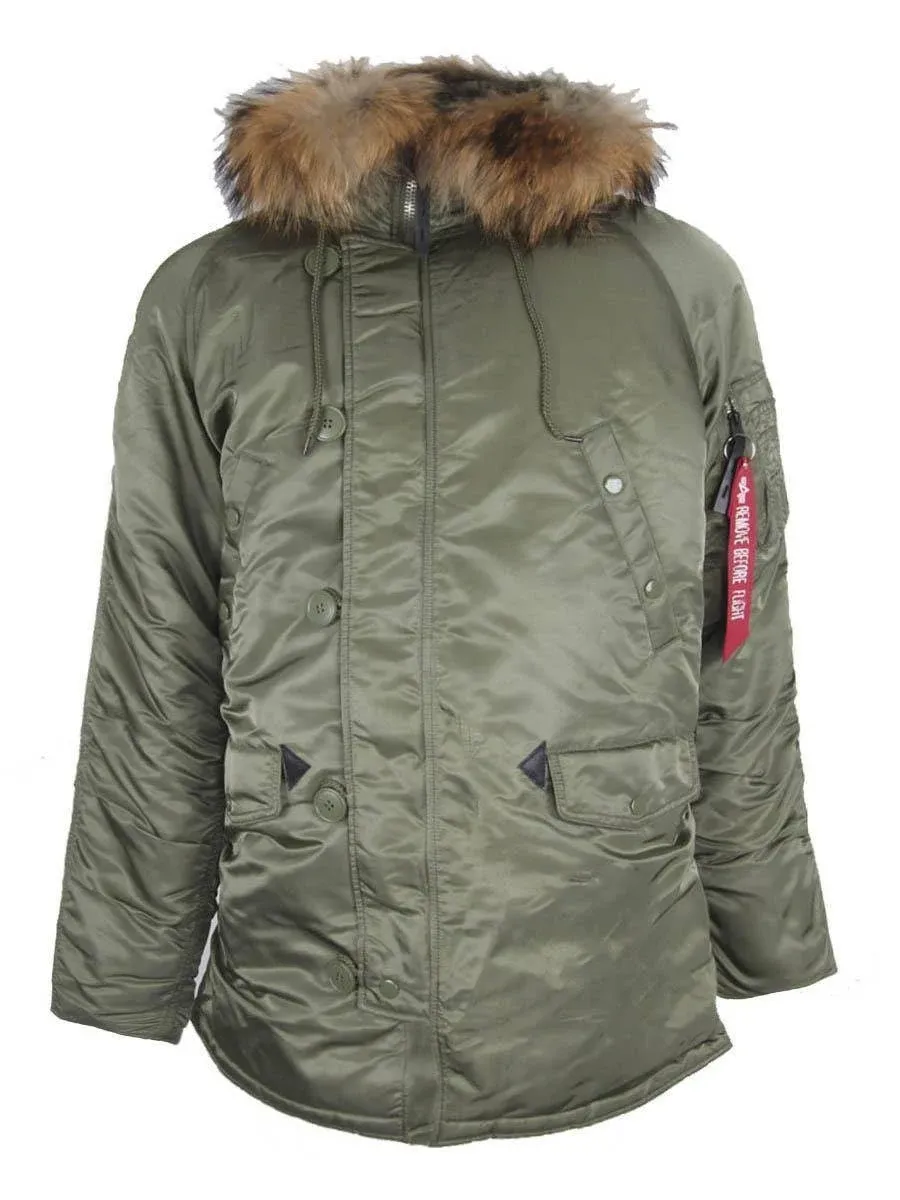 Alpha Industries Men's Slim Fit N-3b Parka